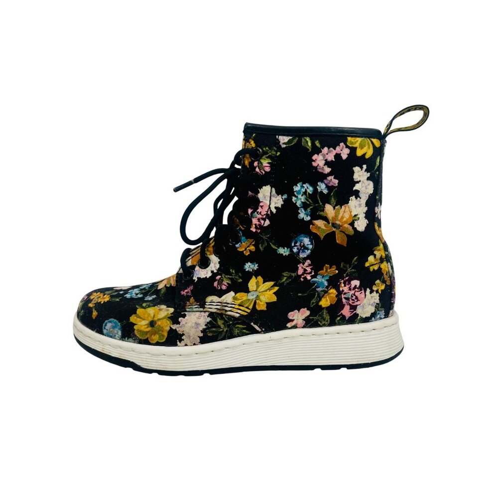 Dr. Martens Newton Floral Boots Darcy Print Canvas Sole Shoes| Streetwear Grunge - Picture 8 of 16